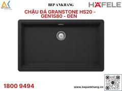 CHẬU ĐÁ GRANSTONE HAFELE MÀU ĐEN  HS19 - GED2S80  - 570.30.300